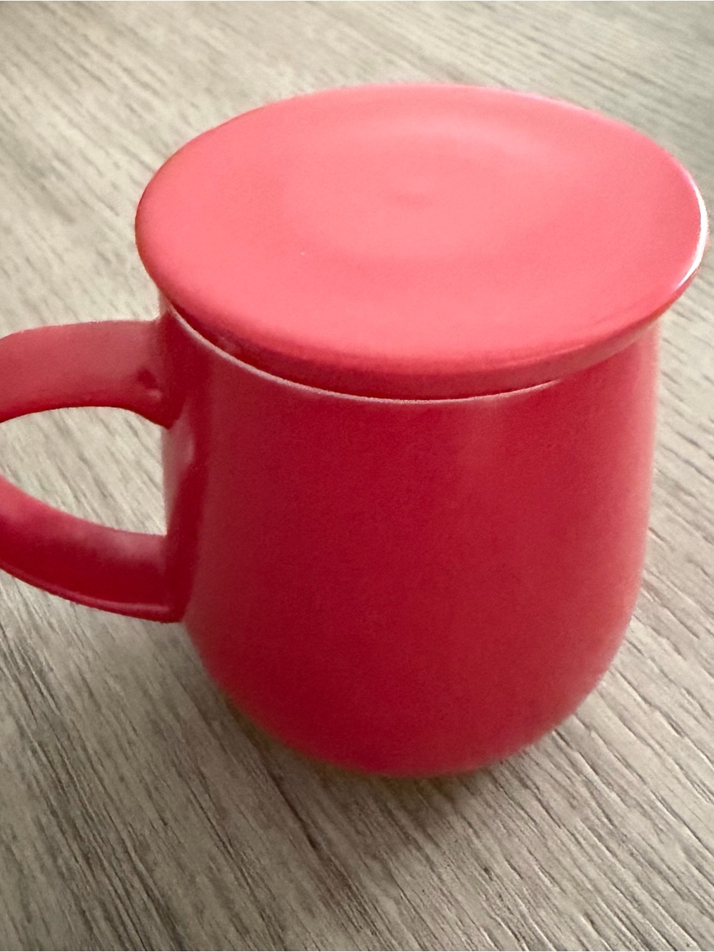 OHOM Ui Red Mug & Lid Only- Great Replacement Set…Self Heating Ceramic Mug/Cup